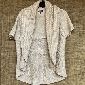 Express knit sweater vest open cardigan